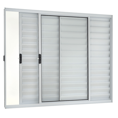 Janela Veneziana de Alumínio 100x120 Direita Branco Ecosul Esquadrisul